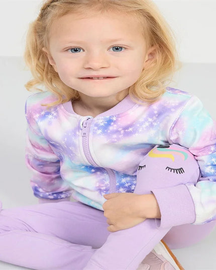 Deine gestreifte Einhorn Leggings zum
