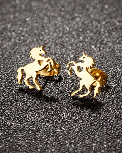 Einhorn Ohrringe mit Herz – Dein