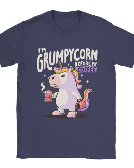 Dein Grumpycorn Einhorn T-Shirt in Dark Grey!
