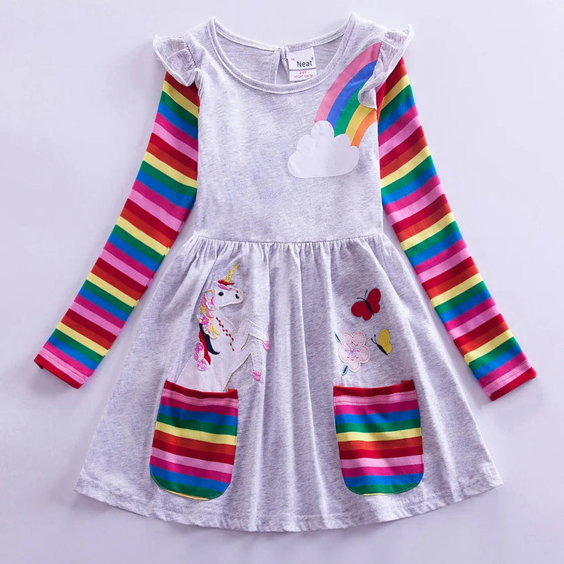 Fuchsia Einhorn Kleid: Dein Herbst-Highlight!