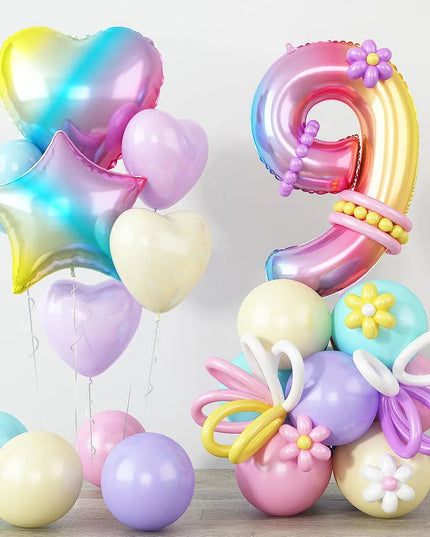 Zauberhaftes Einhorn Deko Ballon Set!