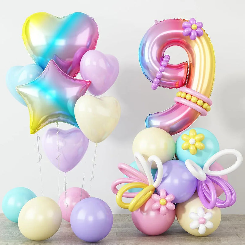 Zauberhaftes Einhorn Deko Ballon Set!