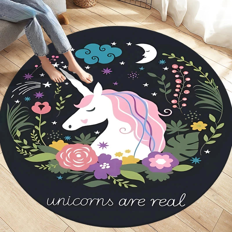 Glitzernder Einhorn Teppich für dein Zuhause!