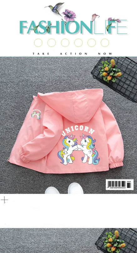 Deine zauberhafte Einhorn Jacke mit Kapuze!