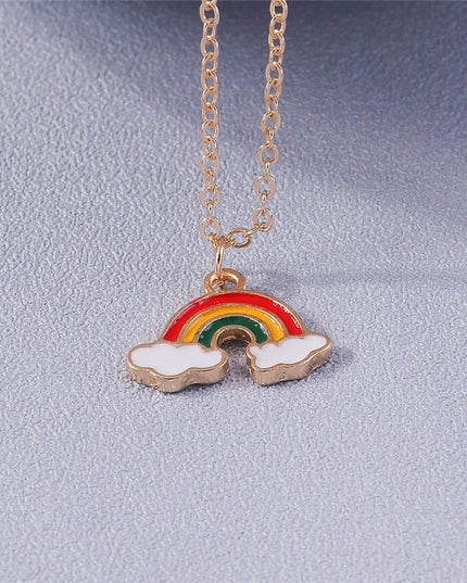 Deine bunte Einhorn Kette mit Enamel-Motiven!