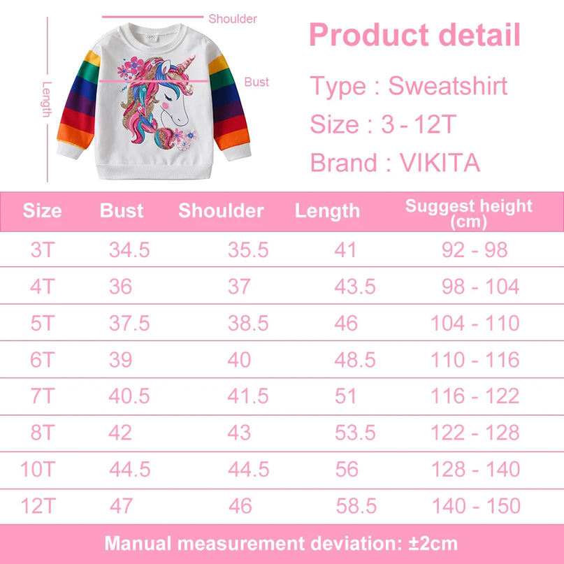 Glitzernder Einhorn Hoodie für kleine