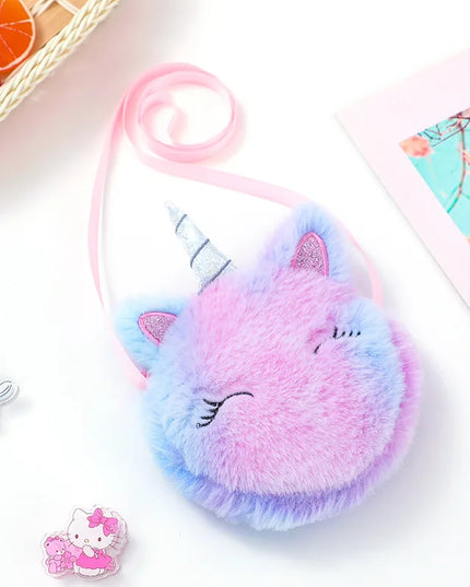 Deine flauschige Einhorn Umhängetasche!
