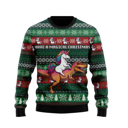 Einhorn Jogginganzug mit detailreichem Fantasy-Print für Damen und Herren, ideal für magische Momente