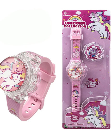 Deine leuchtende Einhorn Uhr mit