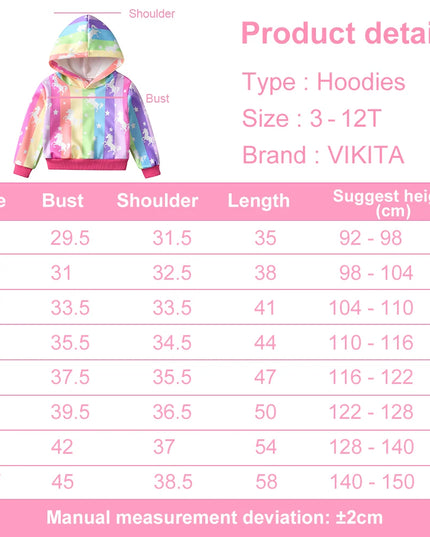 Dein bunter Einhorn Hoodie für strahlende
