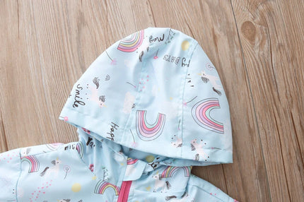 Deine bunte Regenbogen Einhorn Jacke!