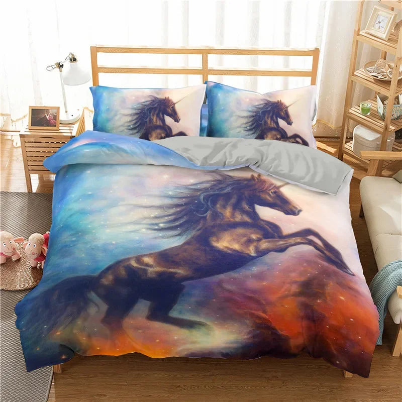Flieg mit dieser Einhorn Bettwäsche in deine