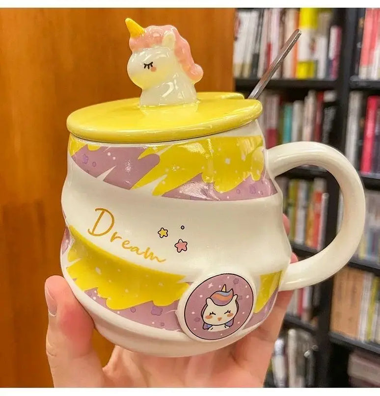 Deine süße Einhorn Tasse mit Löffel!
