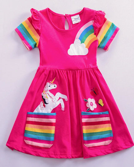 Dein cooles Einhorn Kleid in Grau!