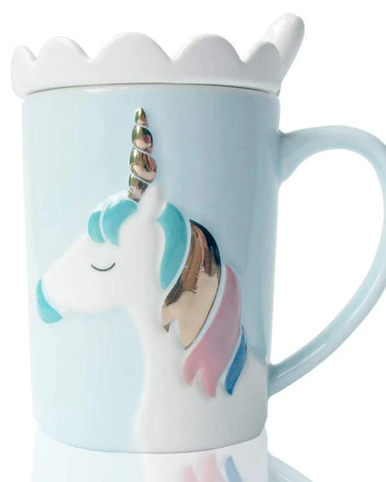 Deine zauberhafte Einhorn Tasse mit Deckel!