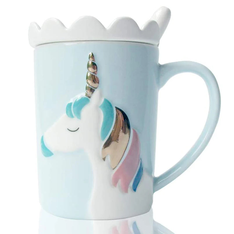 Deine zauberhafte Einhorn Tasse mit Deckel!