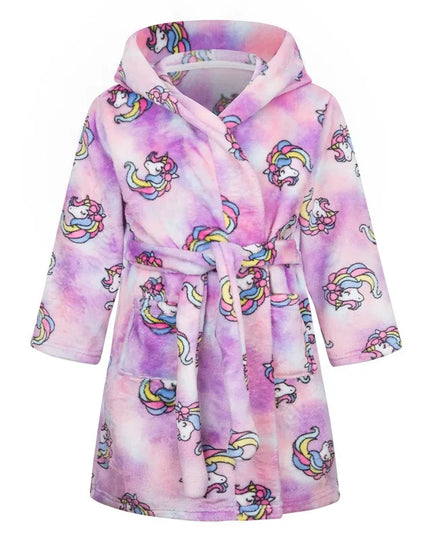 Kuscheliger Einhorn Bademantel für Kids
