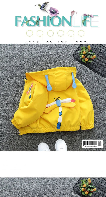 Deine leuchtende Einhorn Jacke in Gelb!