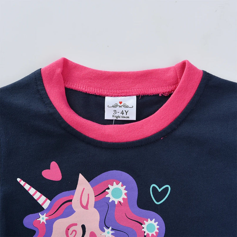 Dein süßer Einhorn Pyjama Baumwoll-Set