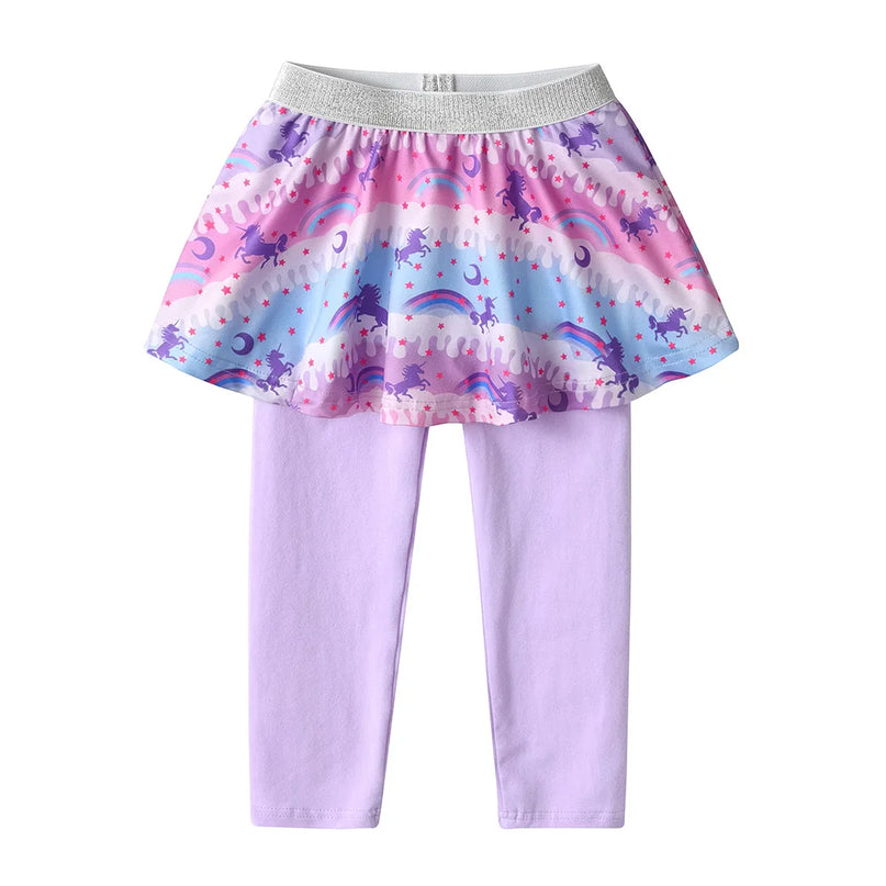 Fabelhafte Einhorn Leggings mit Rock – Lila
