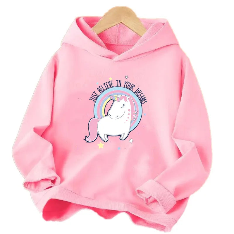 Dein roter Einhorn Hoodie für kleine