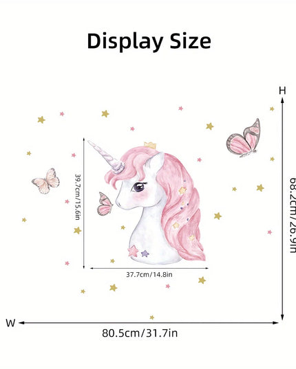 Süsses Einhorn Wandtattoo für dein Zimmer