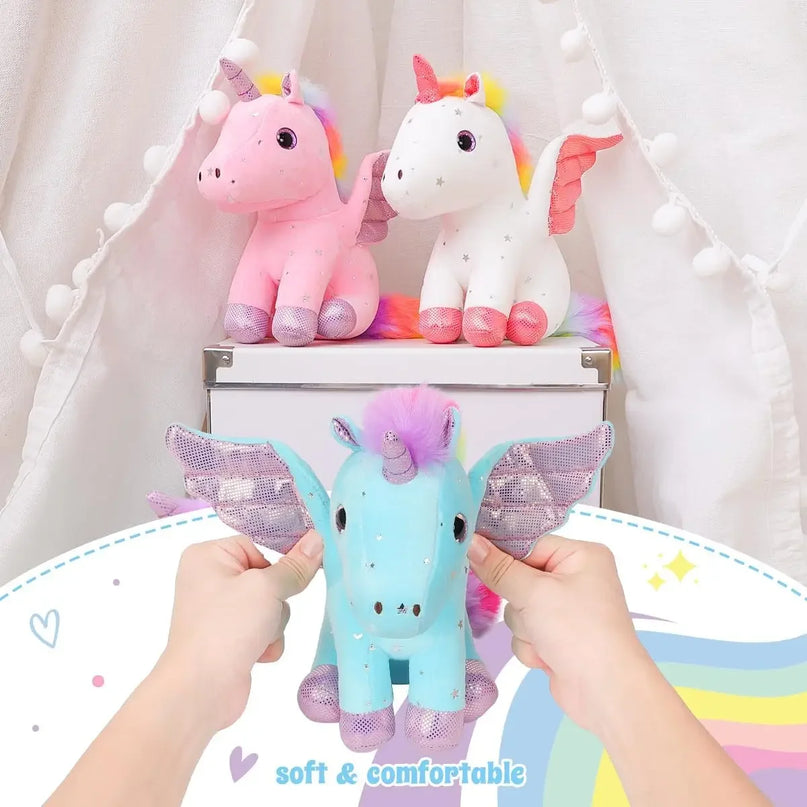Dein süßes Einhorn Kissen mit Sternen und