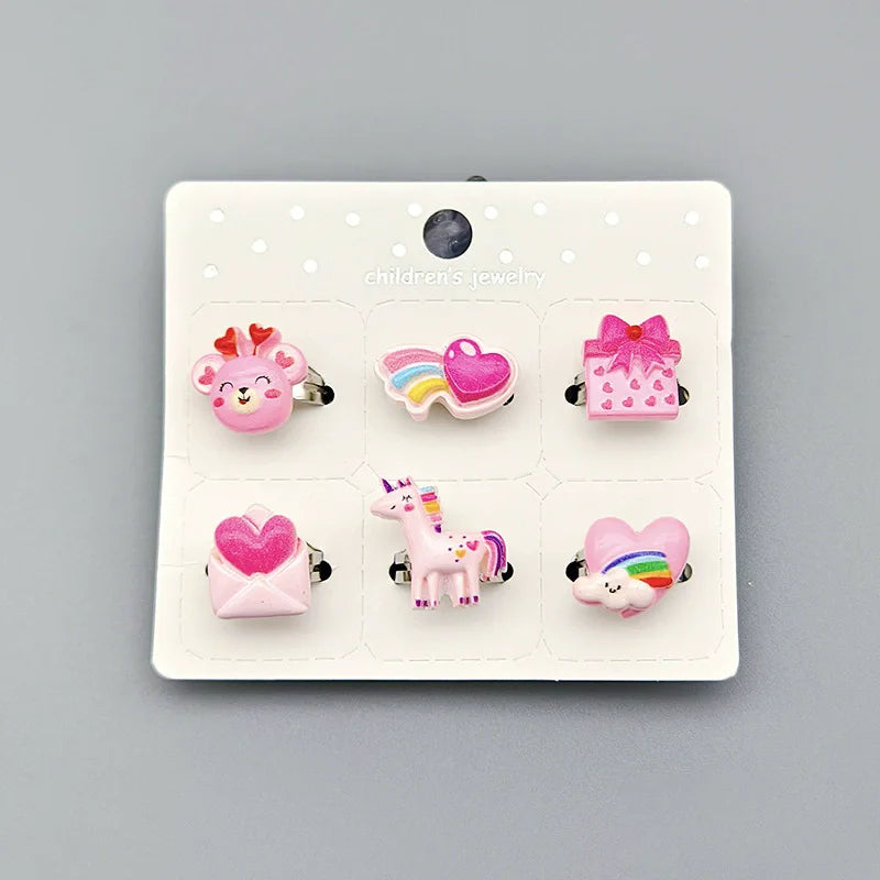 Dein Set bunter Einhorn Ringe