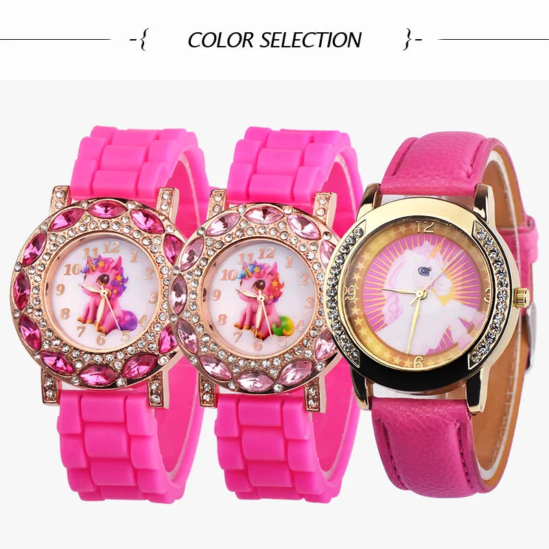 Deine wasserdichte Einhorn Uhr in Pink!