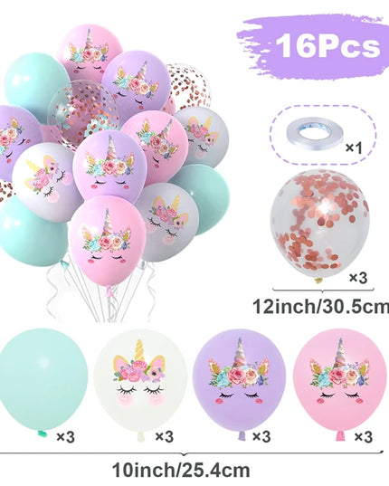 Konfetti-Zauber mit Einhorn Deko Ballons!