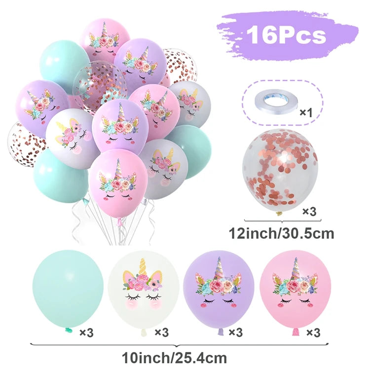 Konfetti-Zauber mit Einhorn Deko Ballons!