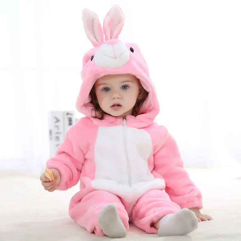Kuscheliges Einhorn Kostuem für dein Baby!