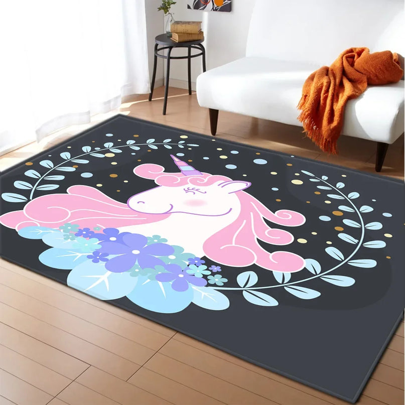 Dein rosafarbenes Einhorn Teppich Schloss!