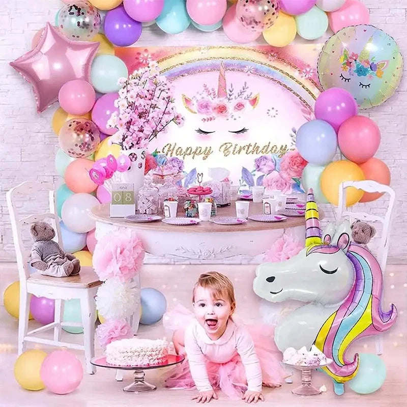 Feiere magisch mit diesen Einhorn Ballons!