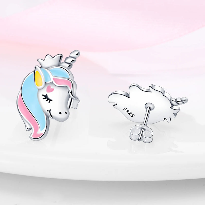 Funkelnde Einhorn Ohrringe mit