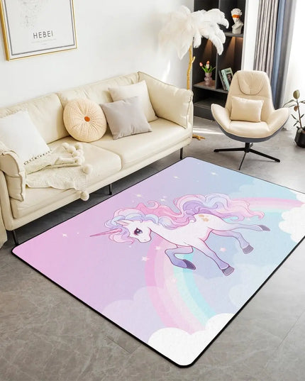 Dein süßer Einhorn Teppich mit Kirschblüten