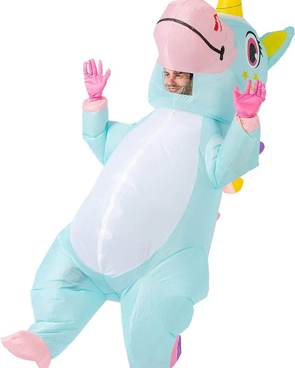 Das rosa Aufblasbares Einhorn Kostuem!