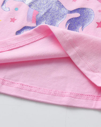 Dein süßer Einhorn Pyjama Baumwoll-Set