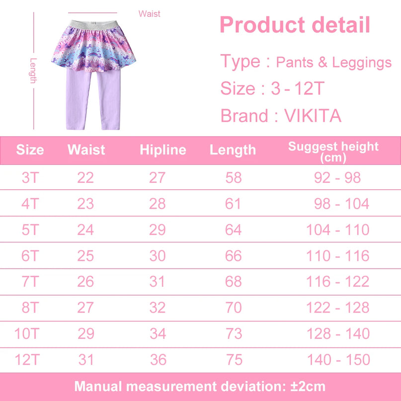 Fabelhafte Einhorn Leggings mit Rock – Lila