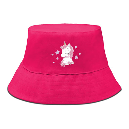 Ein auffälliger rosenroter Einhorn Ring aus POLYESTER, der elegant an einem Finger sitzt.