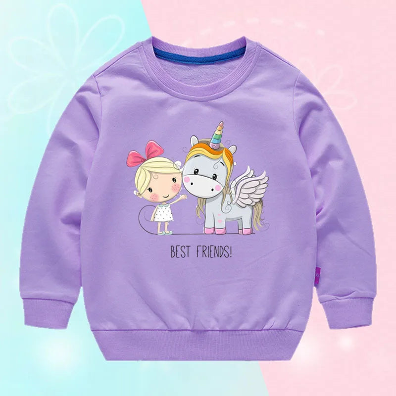 Dein verträumter Einhorn Pullover in Lila