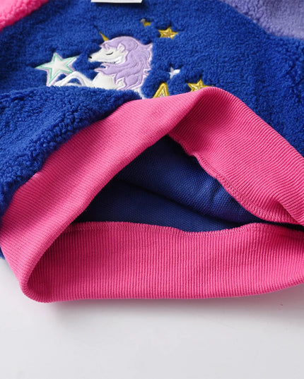 Warmes Einhorn Kostüm Fleece Sweatshirt