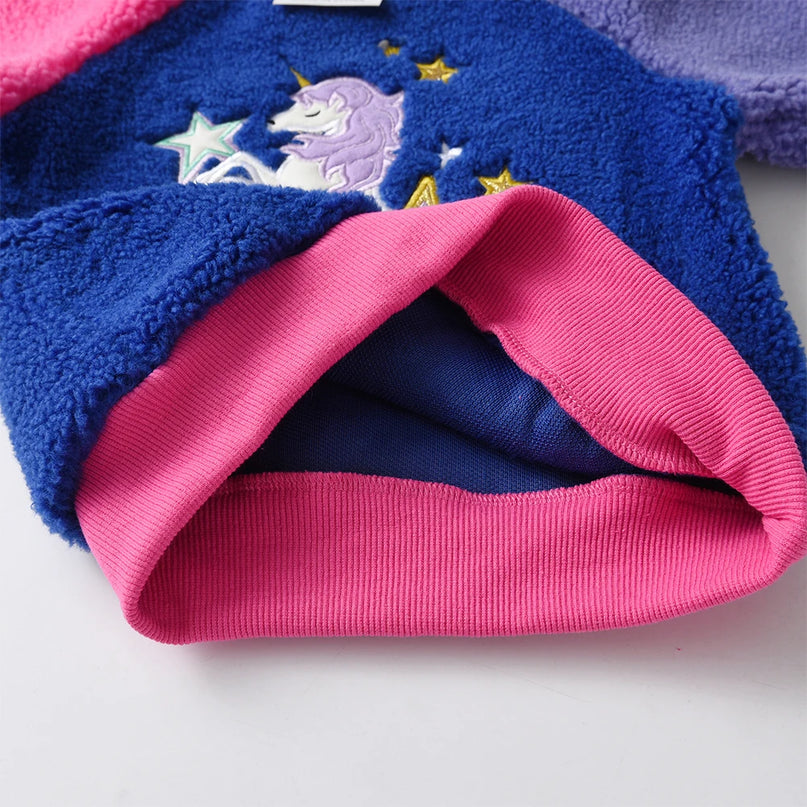 Warmes Einhorn Kostüm Fleece Sweatshirt