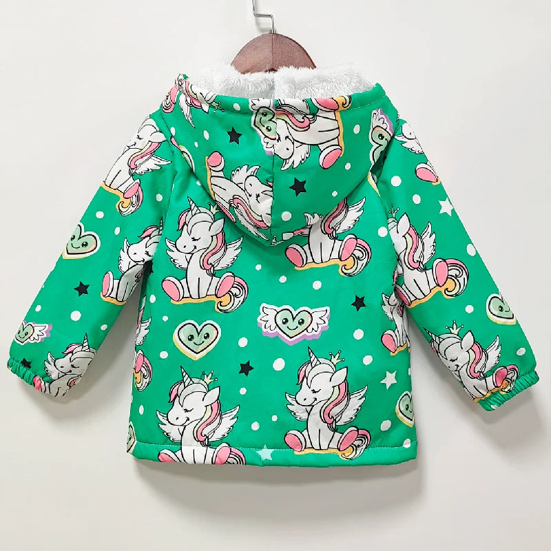 Kuschelige Einhorn Jacke für kalte Tage