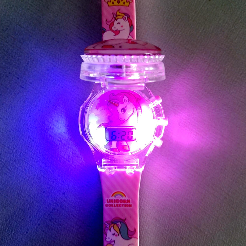 Deine leuchtende Einhorn Uhr mit Musik