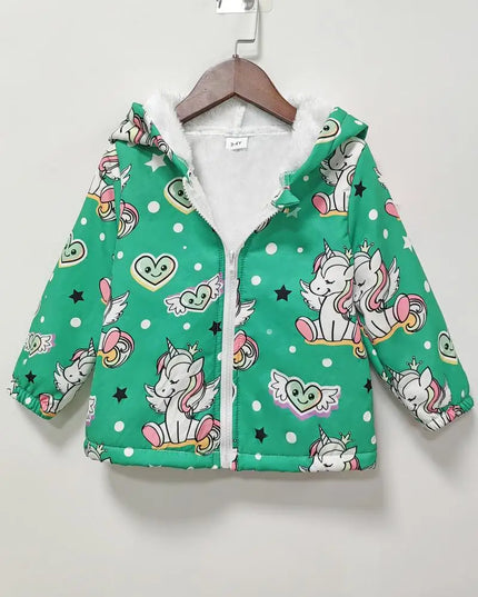 Kuschelige Einhorn Jacke für kalte Tage