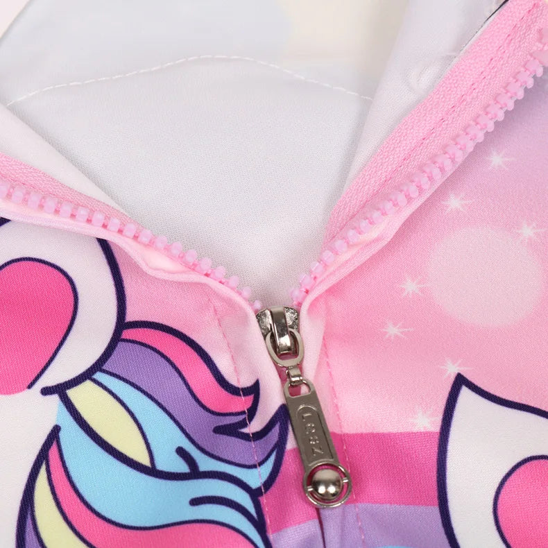 Deine kuschelige Einhorn Jacke in Pink!