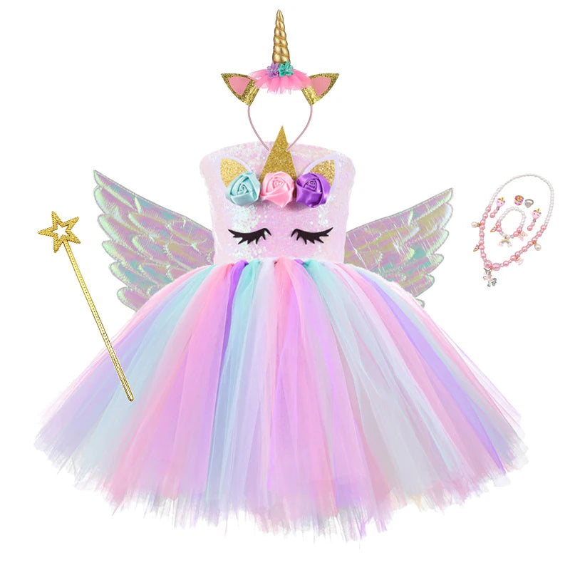 Dein traumhaftes Riesen Einhorn Tüllkleid!
