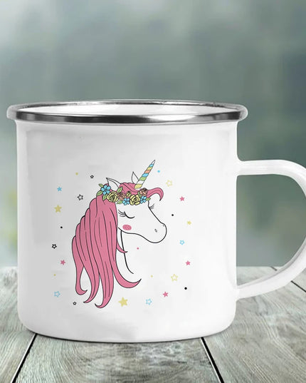 Deine coole Einhorn Tasse aus Emaille!