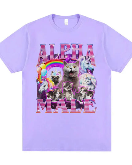 Dein strahlendes Einhorn T-Shirt: Alpha Cat